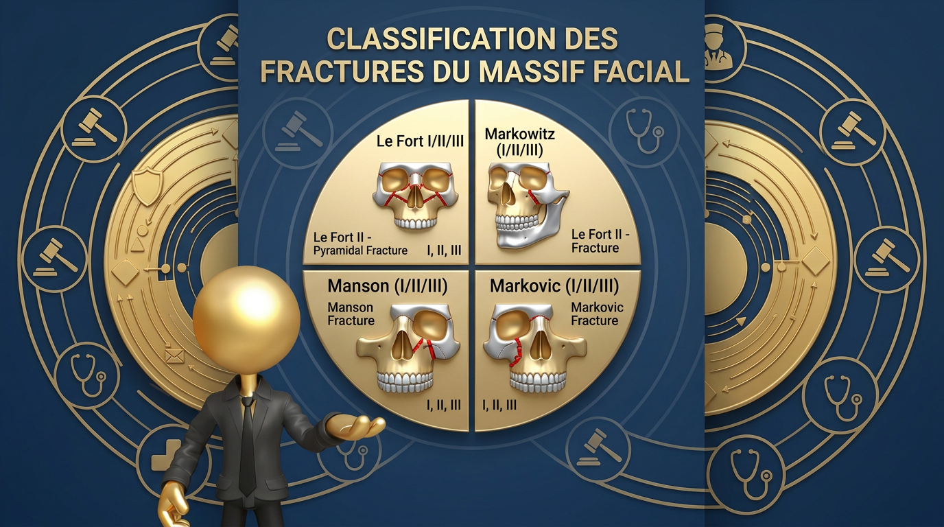Planche JurisMedX du massif facial