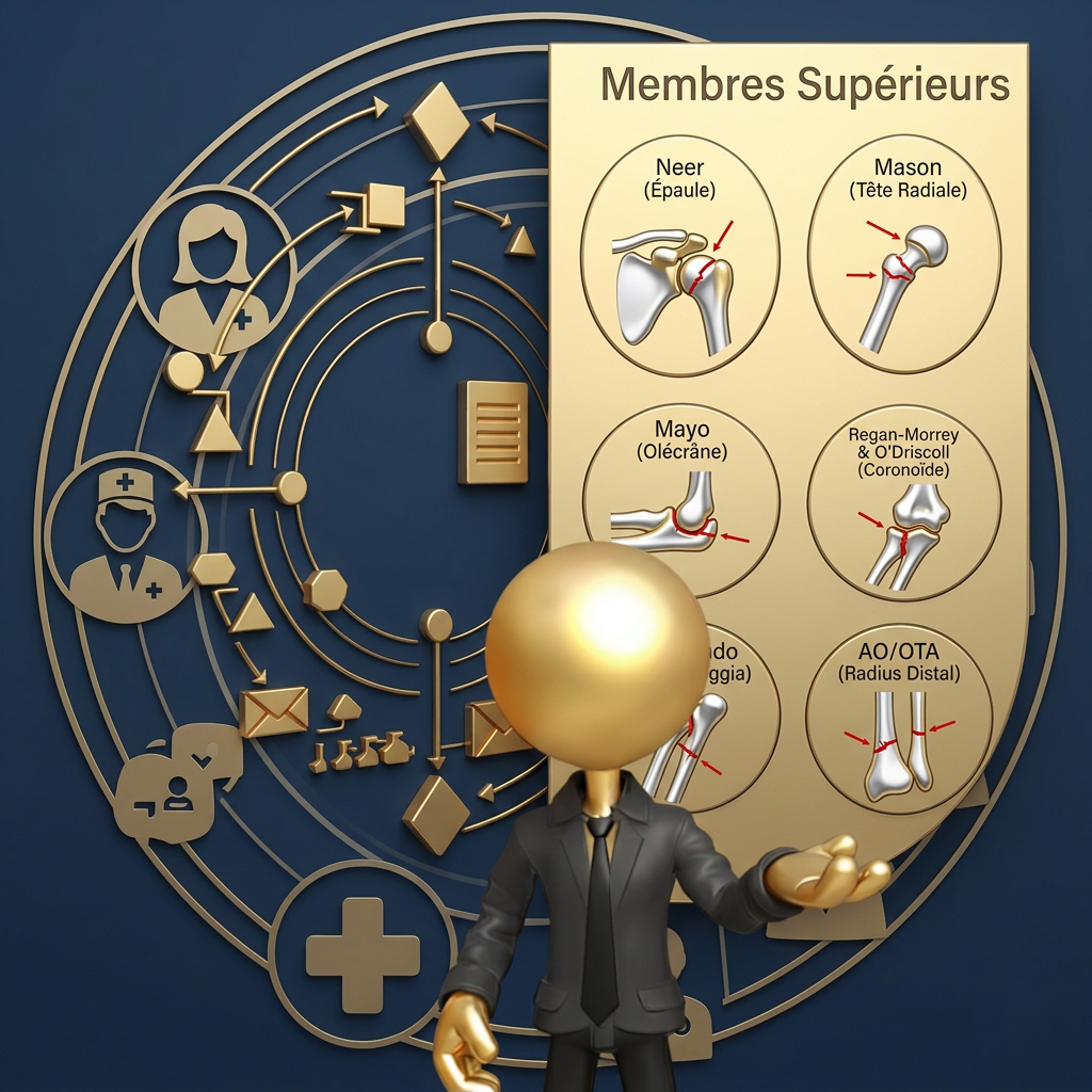 Planche JurisMedX des classifications des membres supérieurs
